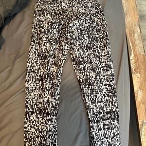 lululemon athletica Black and White Leggings
